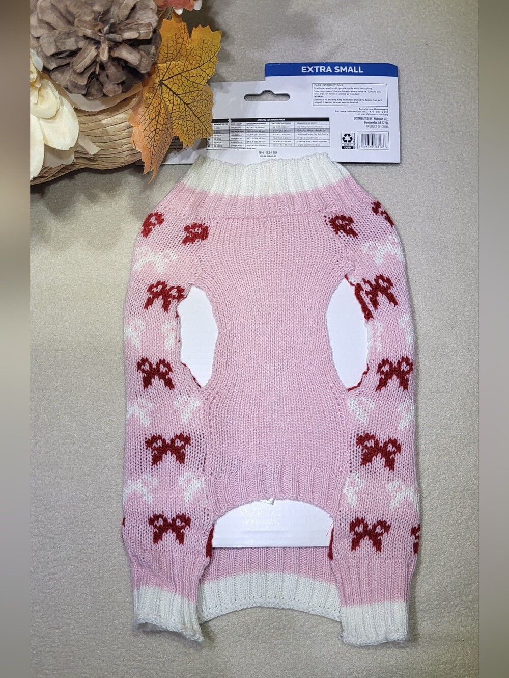 Vibrant Life NWT Pink "Boss Lady" Holiday Pet Sweater For Cats & Dogs - Picture 7 of 9